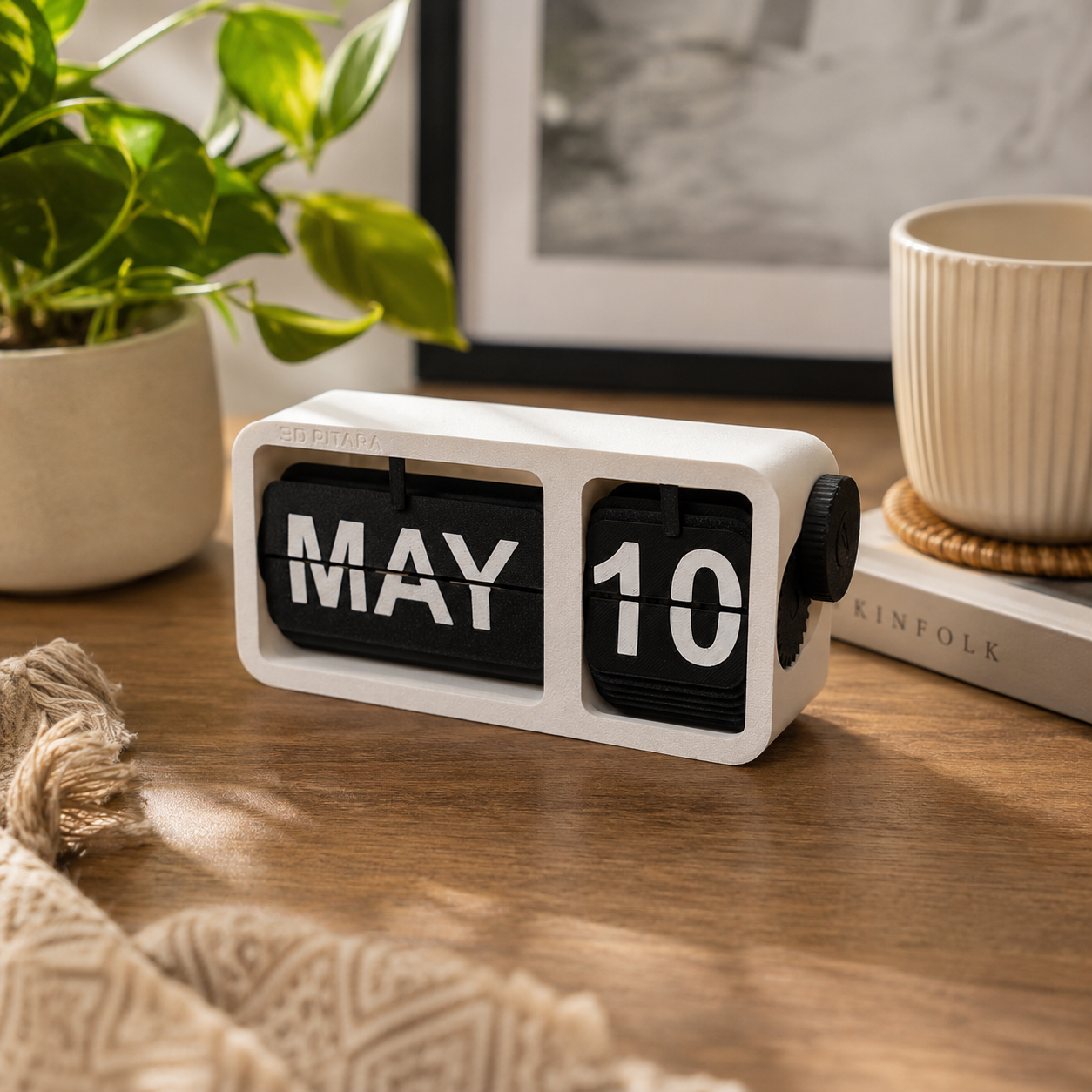 Premium Perpetual Flip Calendar – Timeless Desk Decor