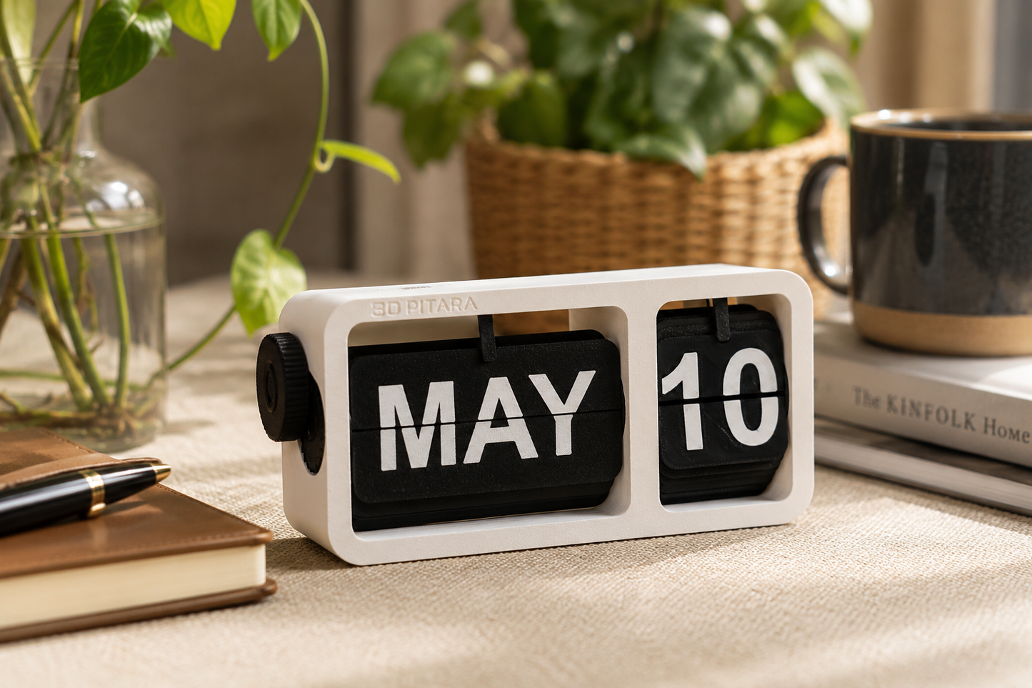 Premium Perpetual Flip Calendar – Timeless Desk Decor